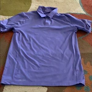 Nike purple Men Small Tiger Woods Golf polo shirt